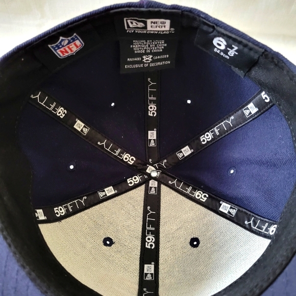 Chicago Bears 59fifty NEW ERA Fitted Hat size 6 7/8 NFL official - Picture 7 of 11